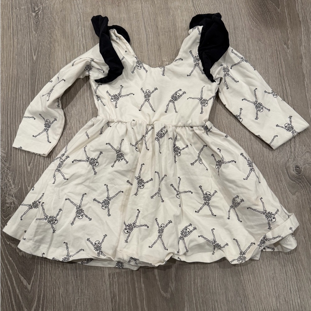Monica + Andy Skeleton Print Dress